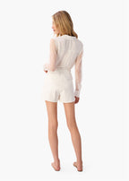 Mihal Bull Denim Short White