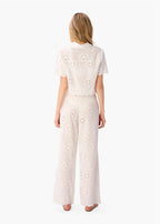 Tiago Mid Rise Cotton Pant Macadamia