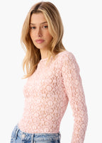 Meli Stretch Lace Top Dogwood