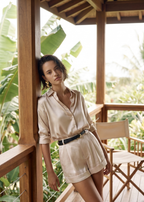 Crosby Silk Blouse Oat
