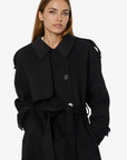 Yennifer Trench Coat Black