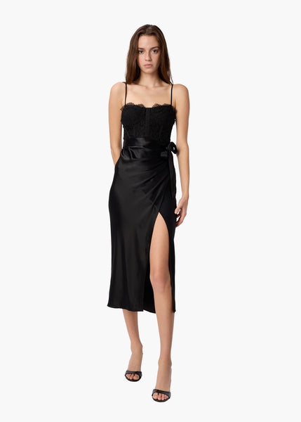 Tricia Corset Dress Black – CAMI NYC