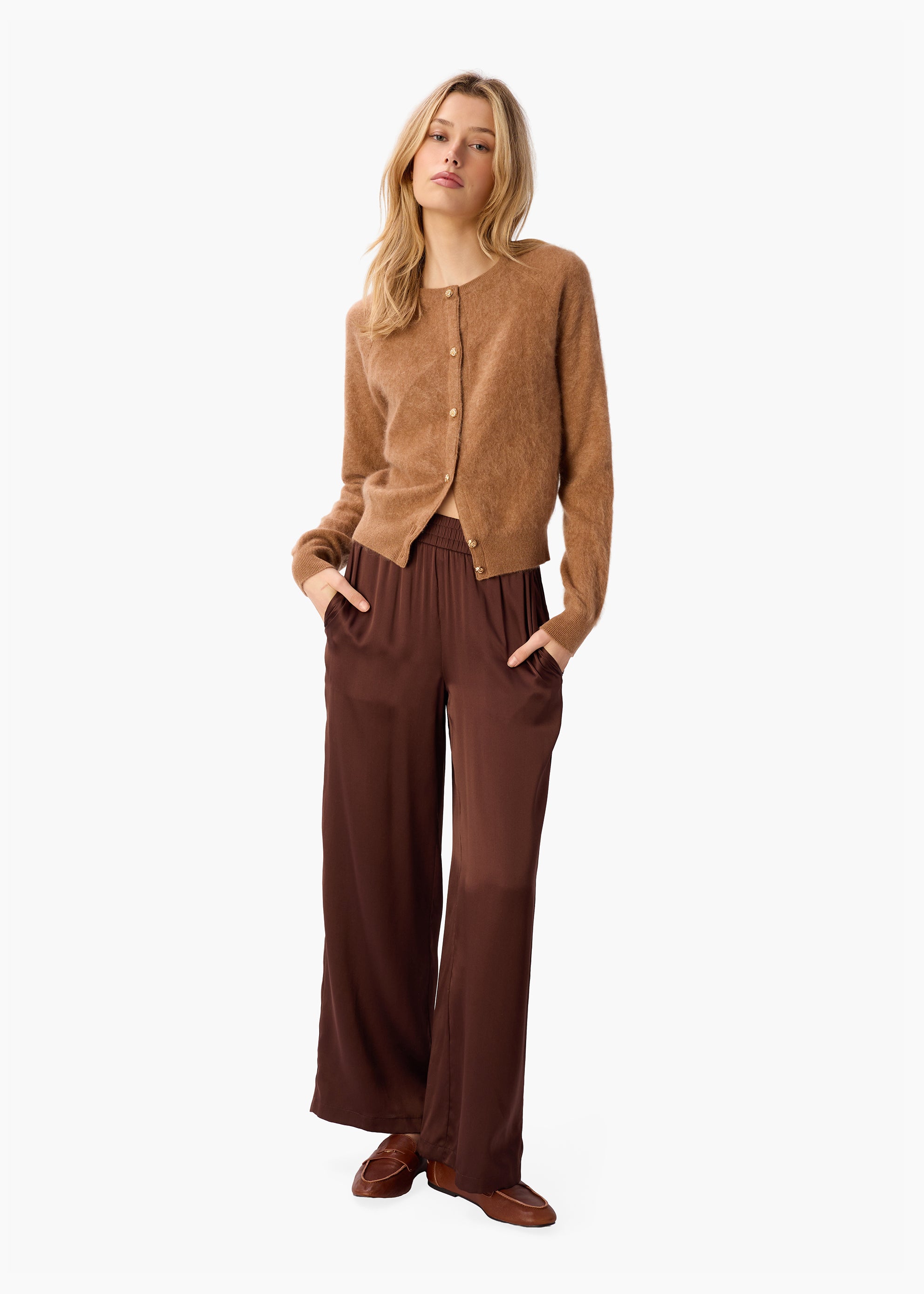 Bleecker Silk Pant Chocolate