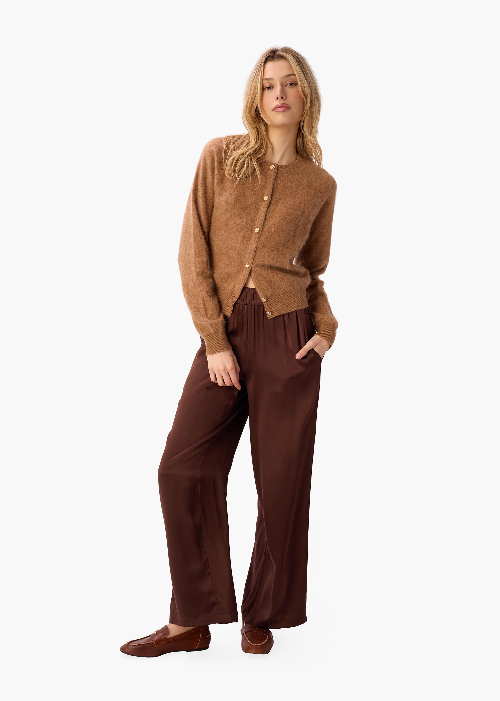 Bleecker Silk Pant Chocolate