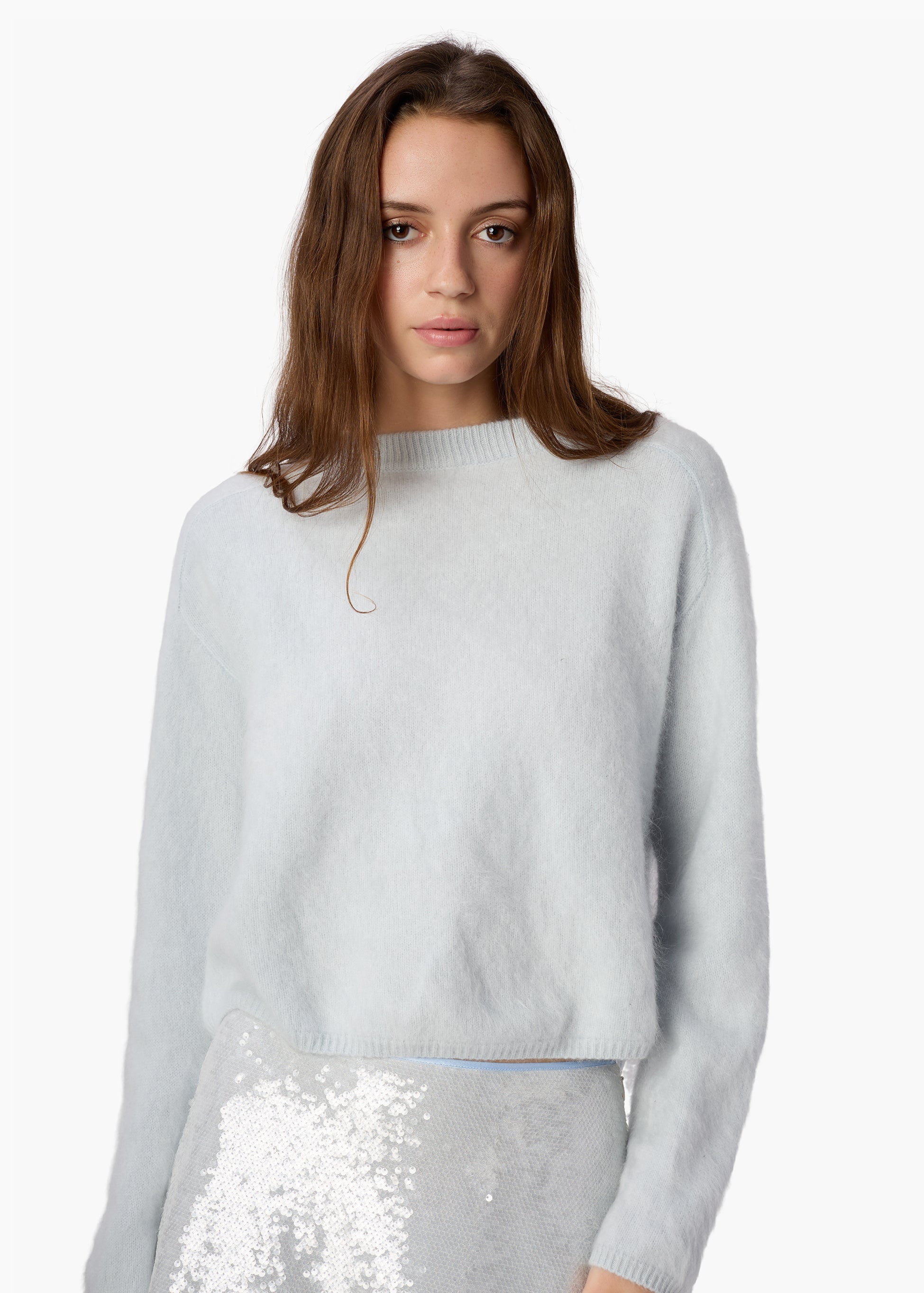 Niall Cashmere Sweater Mint – CAMI NYC