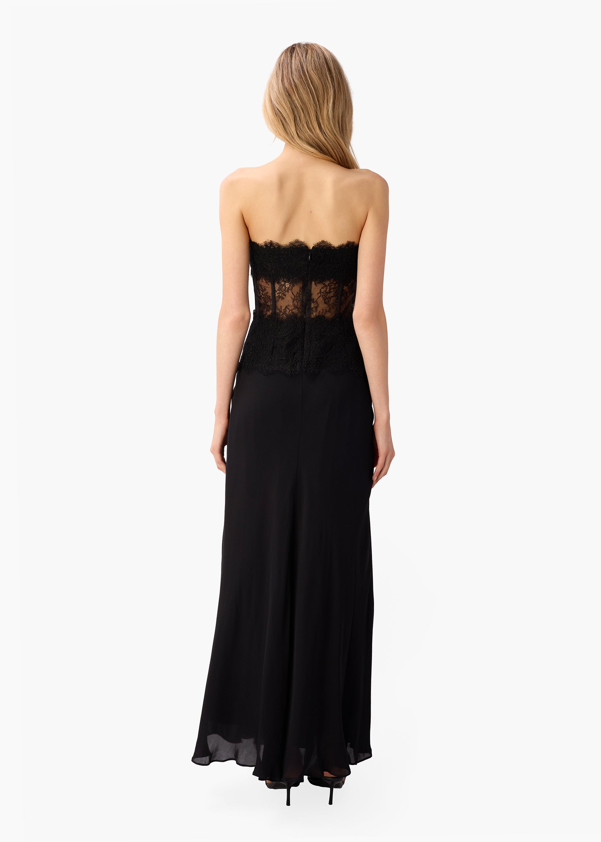 Lucienne Strapless Gown Black