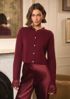 Eliana Cardigan Deep Plum