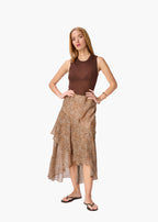 Yazmeena Chiffon Skirt Leo