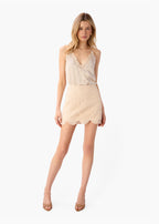 Demeter Crochet Mini Skirt Bone