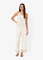 Gilda Silk Pant Bone