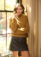 Catherine Cashmere Cropped Sweater Goldrush