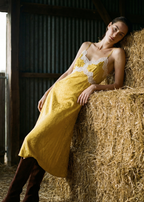 Rowena Jacquard Midi Dress Medal