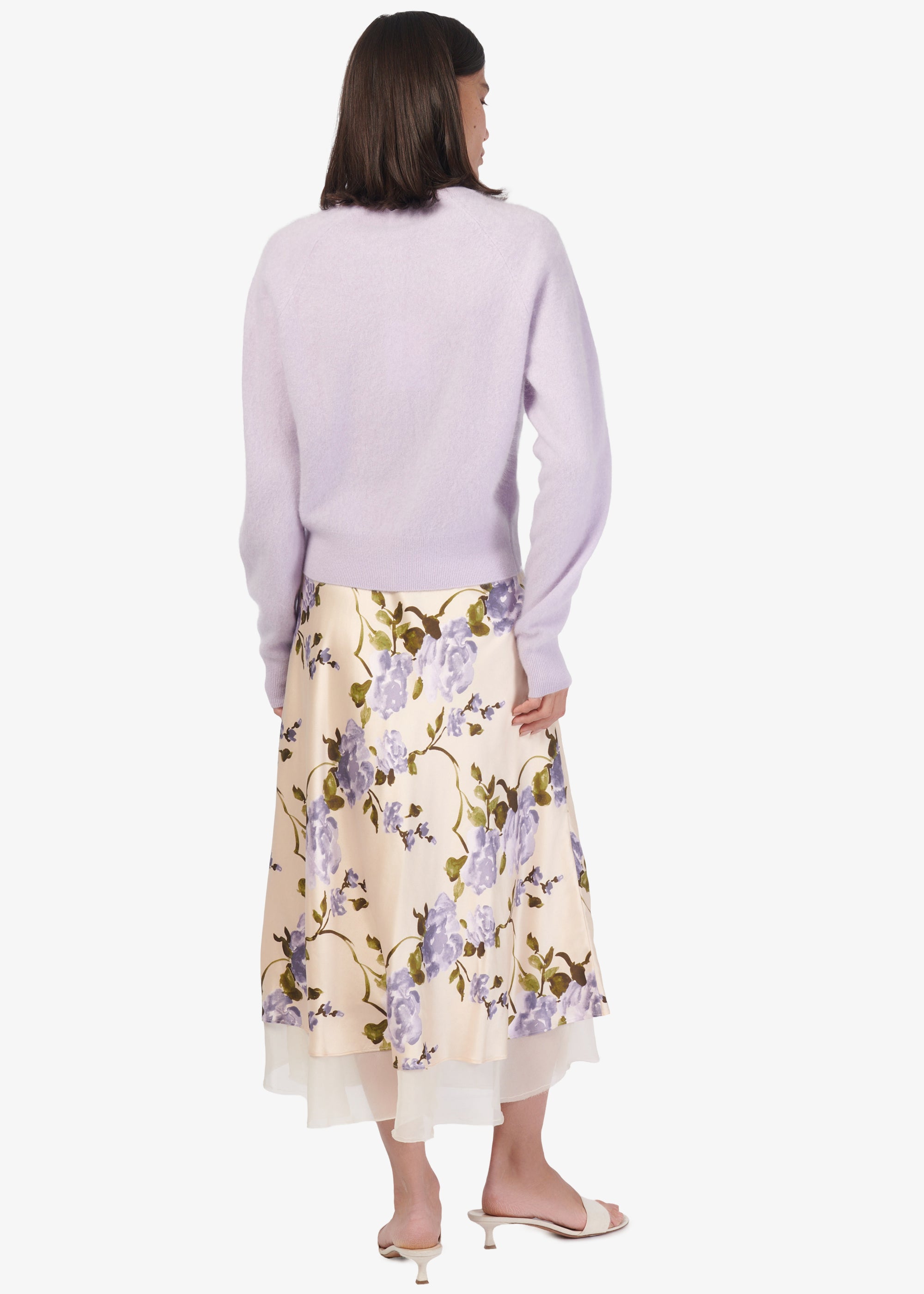 Dorian Cashmere Cardigan Moonflower