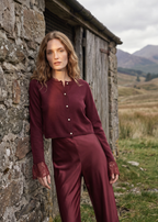 Eliana Cardigan Deep Plum