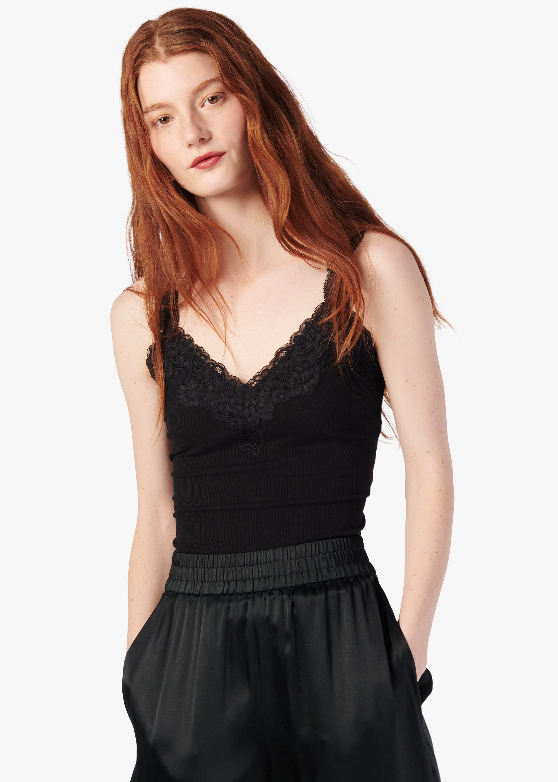 ◆RIETI◆ BLACK CAMI RT 4049 C2 The Touch of Sex Appeal Cami | Black – Ruti