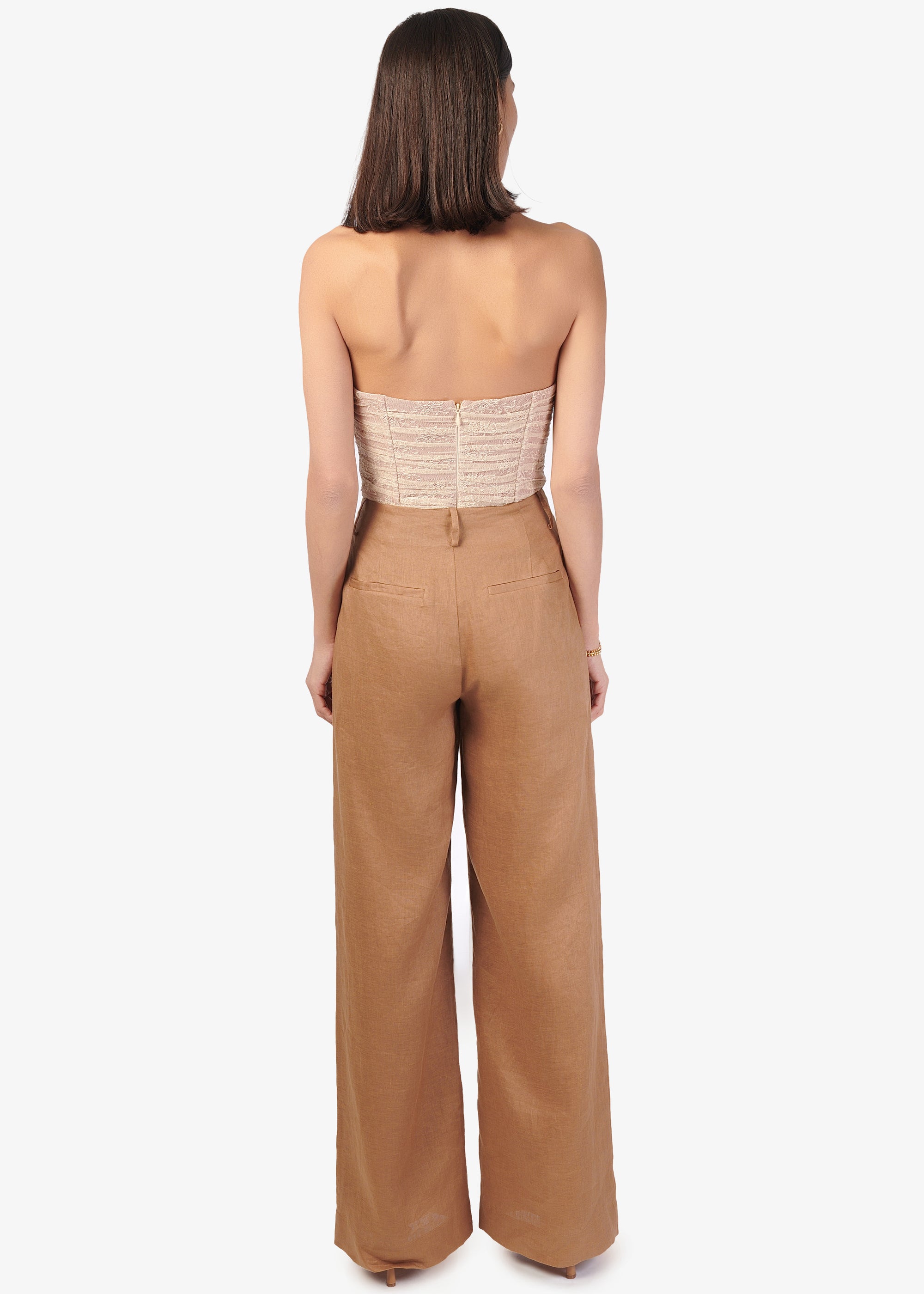 Iracemi High Rise Linen Pant Butterscotch