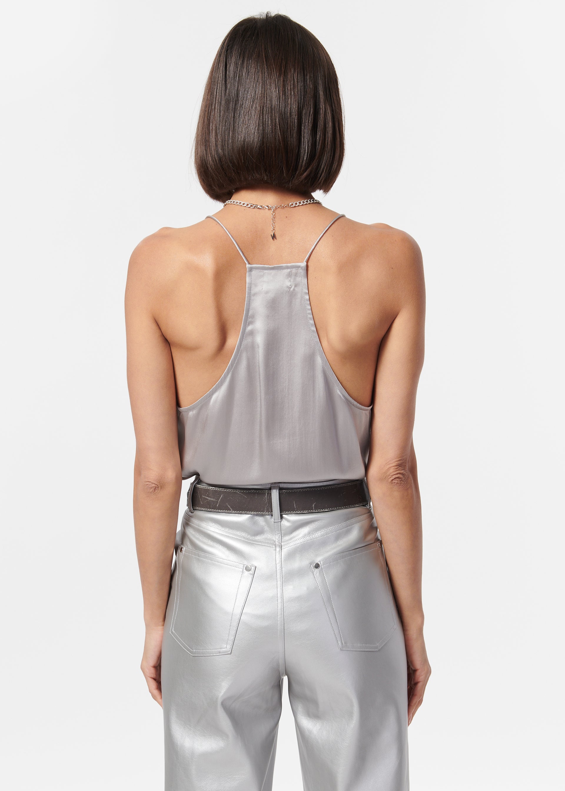 Racer Charmeuse Cami Quill