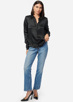 Crosby Silk Blouse Black