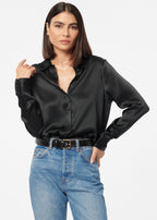 Crosby Silk Blouse Black