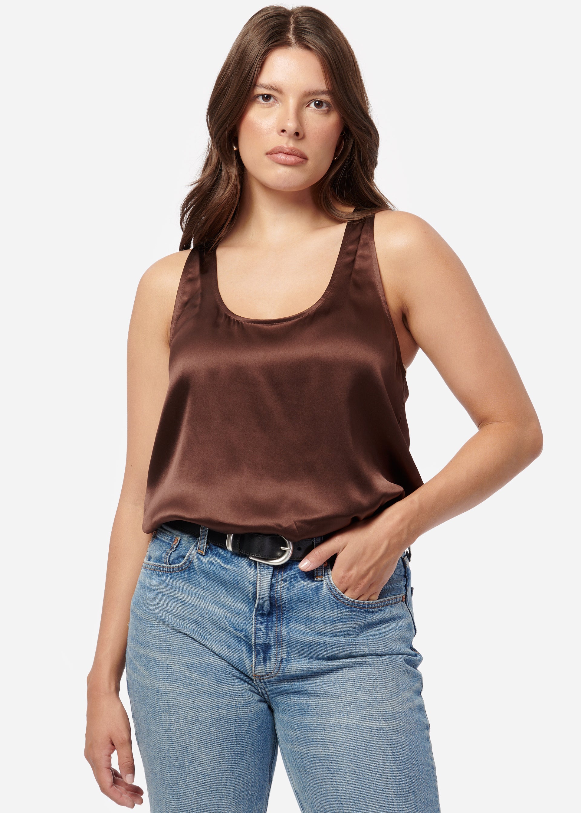 Cami Shirt Cotton Wool Brown