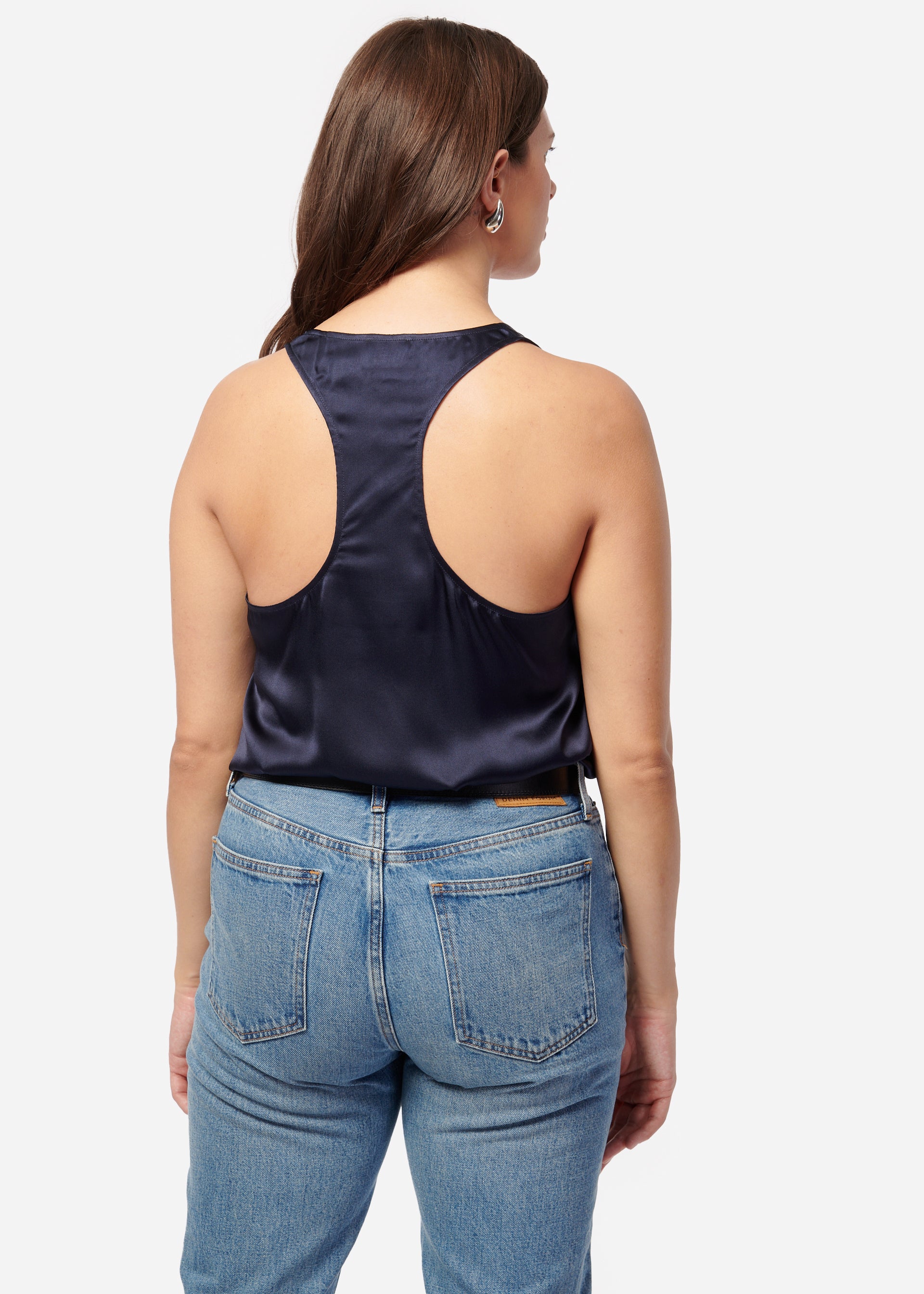 Jane Silk Cami Navy