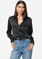 Crosby Silk Blouse Black