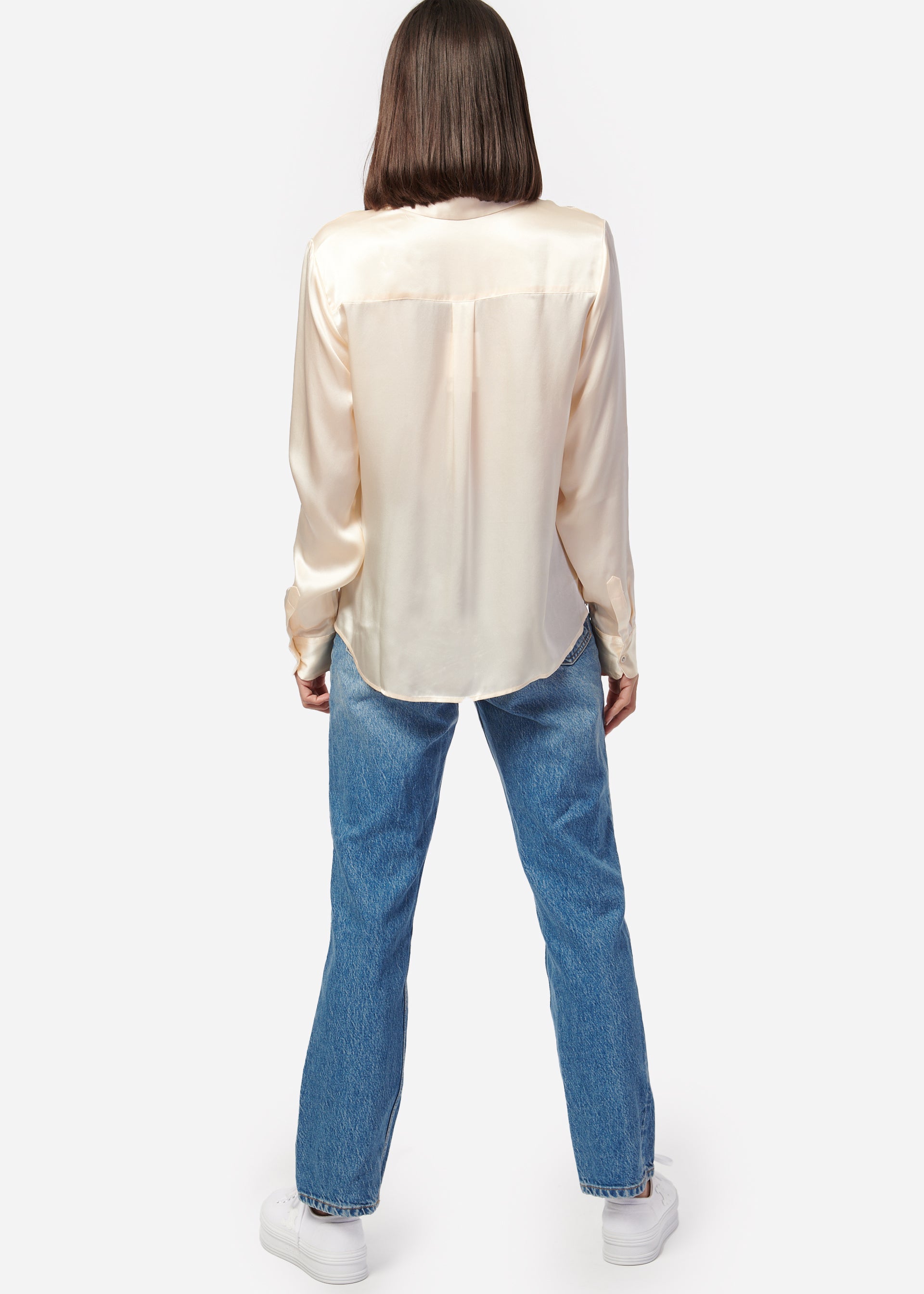 Crosby Silk Blouse Ceramic