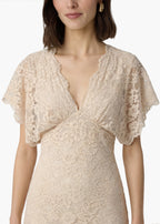 Avis Lace Maxi Dress Oat
