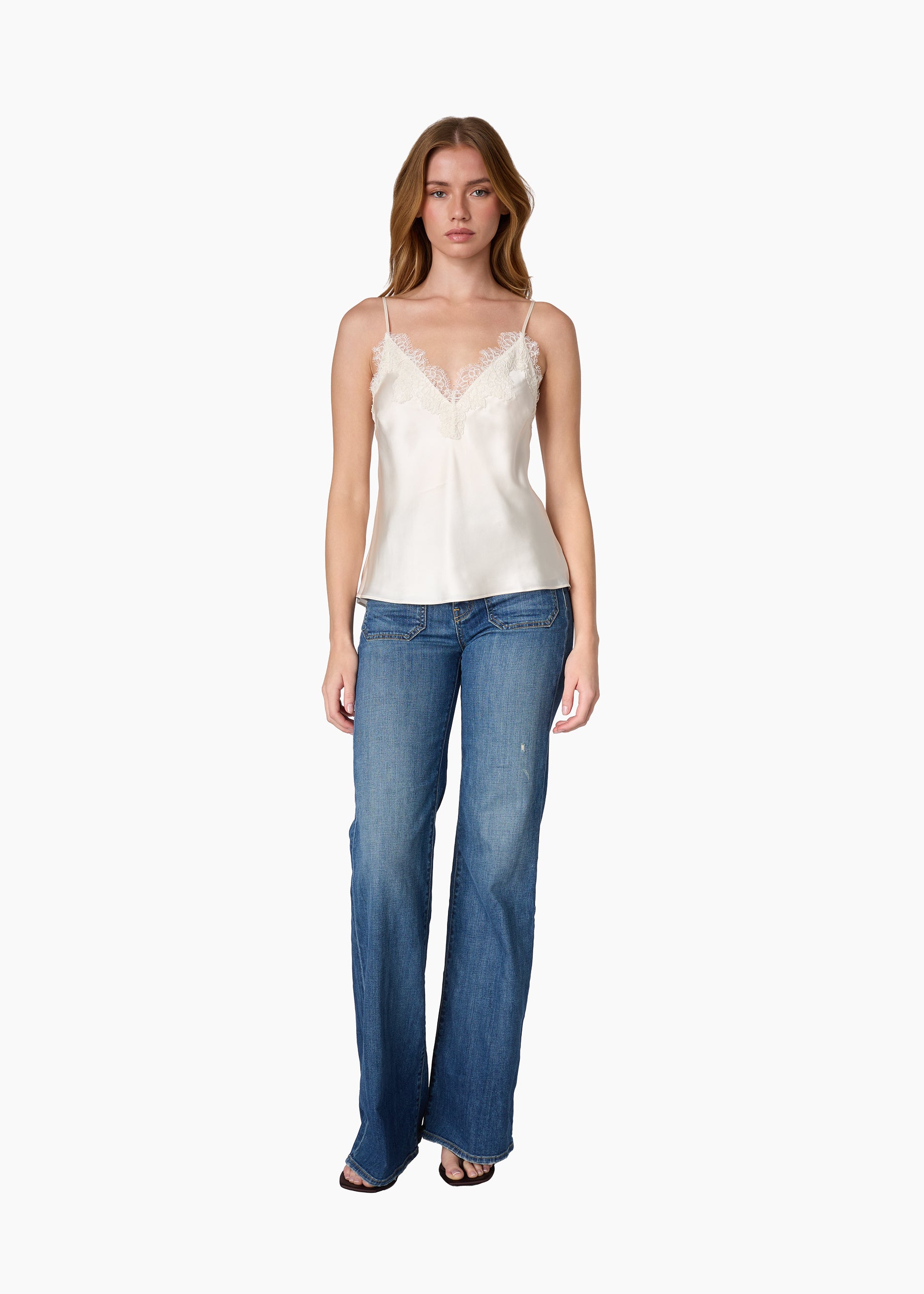 Annika Silk Camisole Macadamia – CAMI NYC
