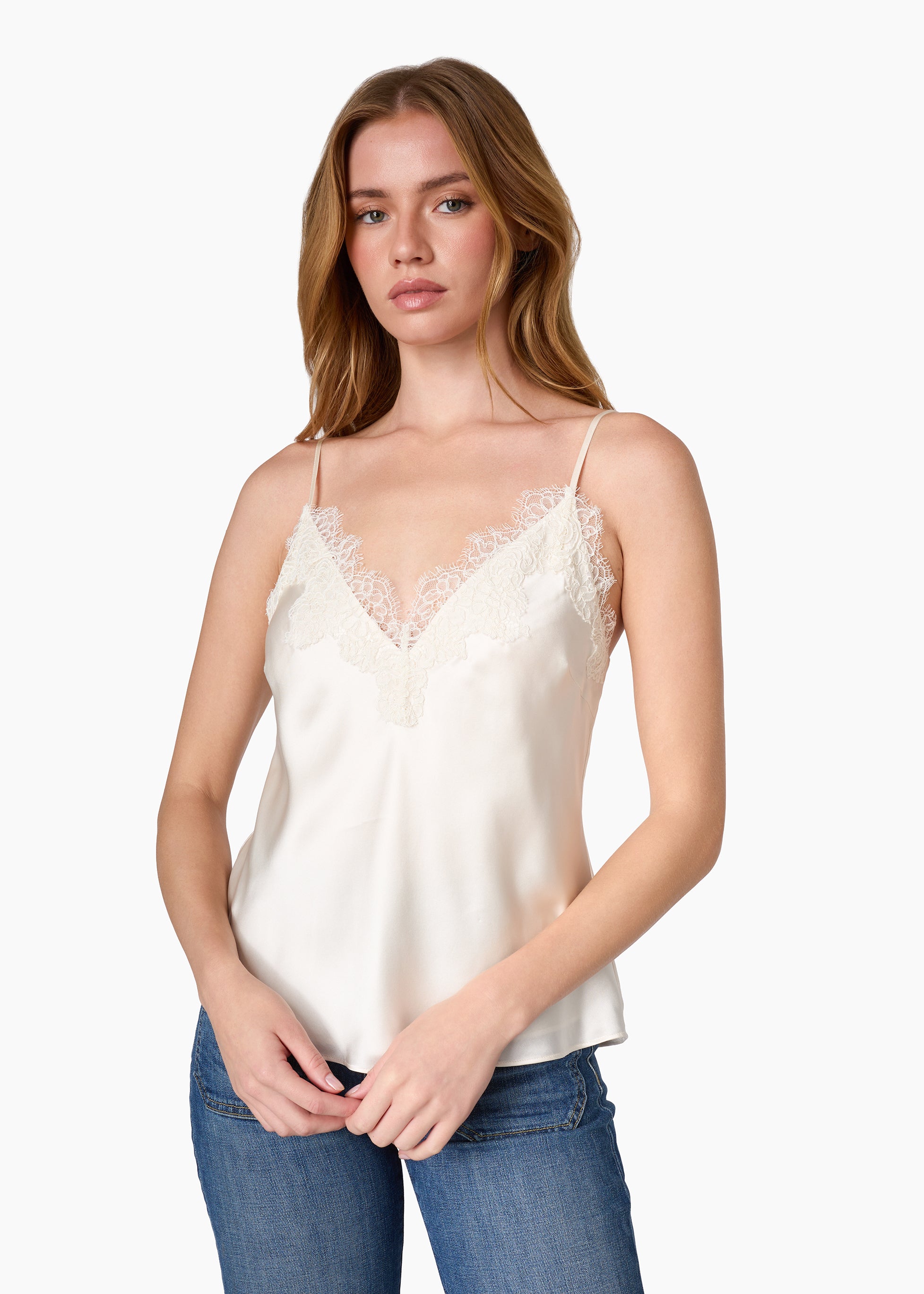 Annika Silk Camisole Macadamia – CAMI NYC