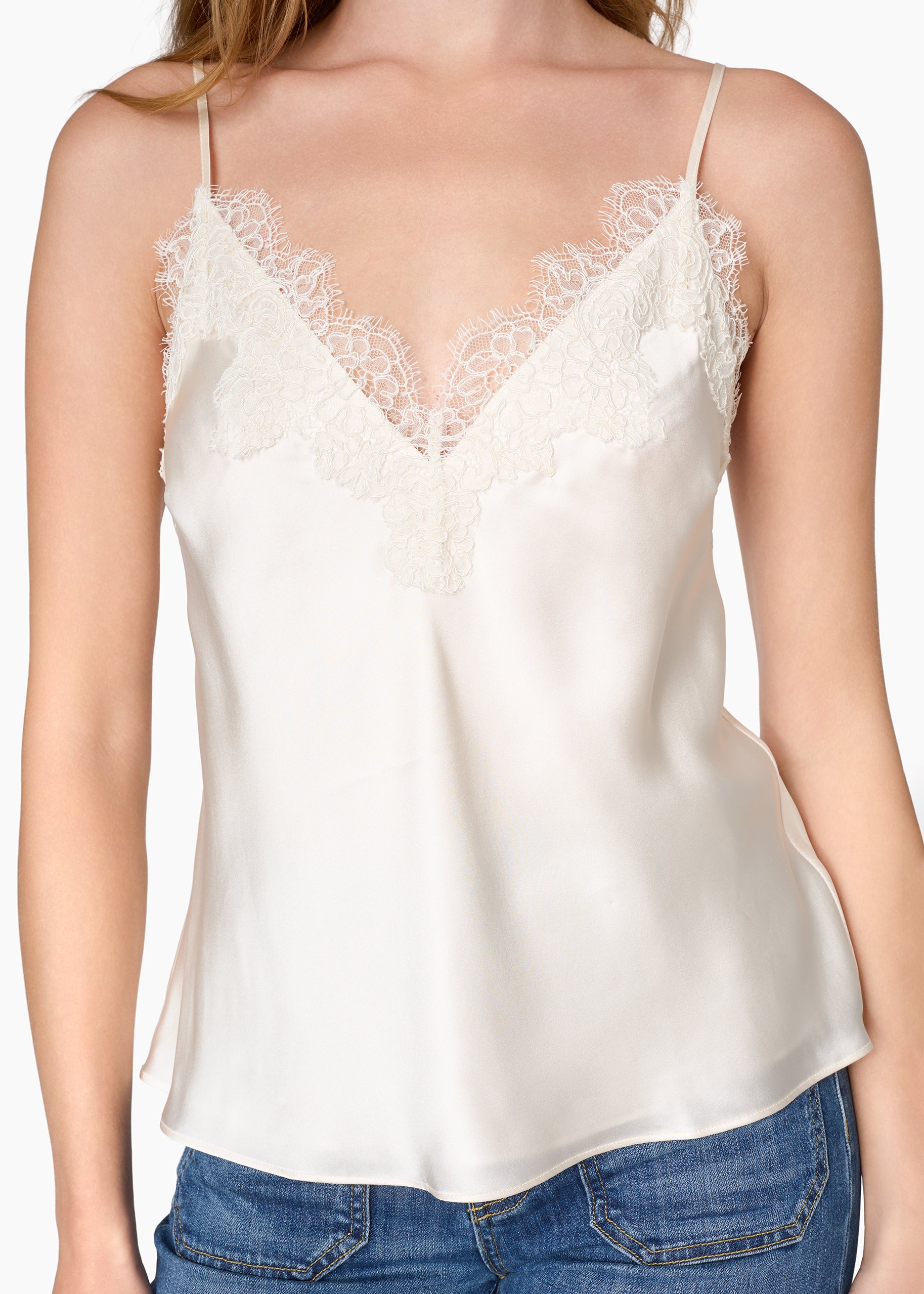 Annika Silk Camisole Macadamia – CAMI NYC