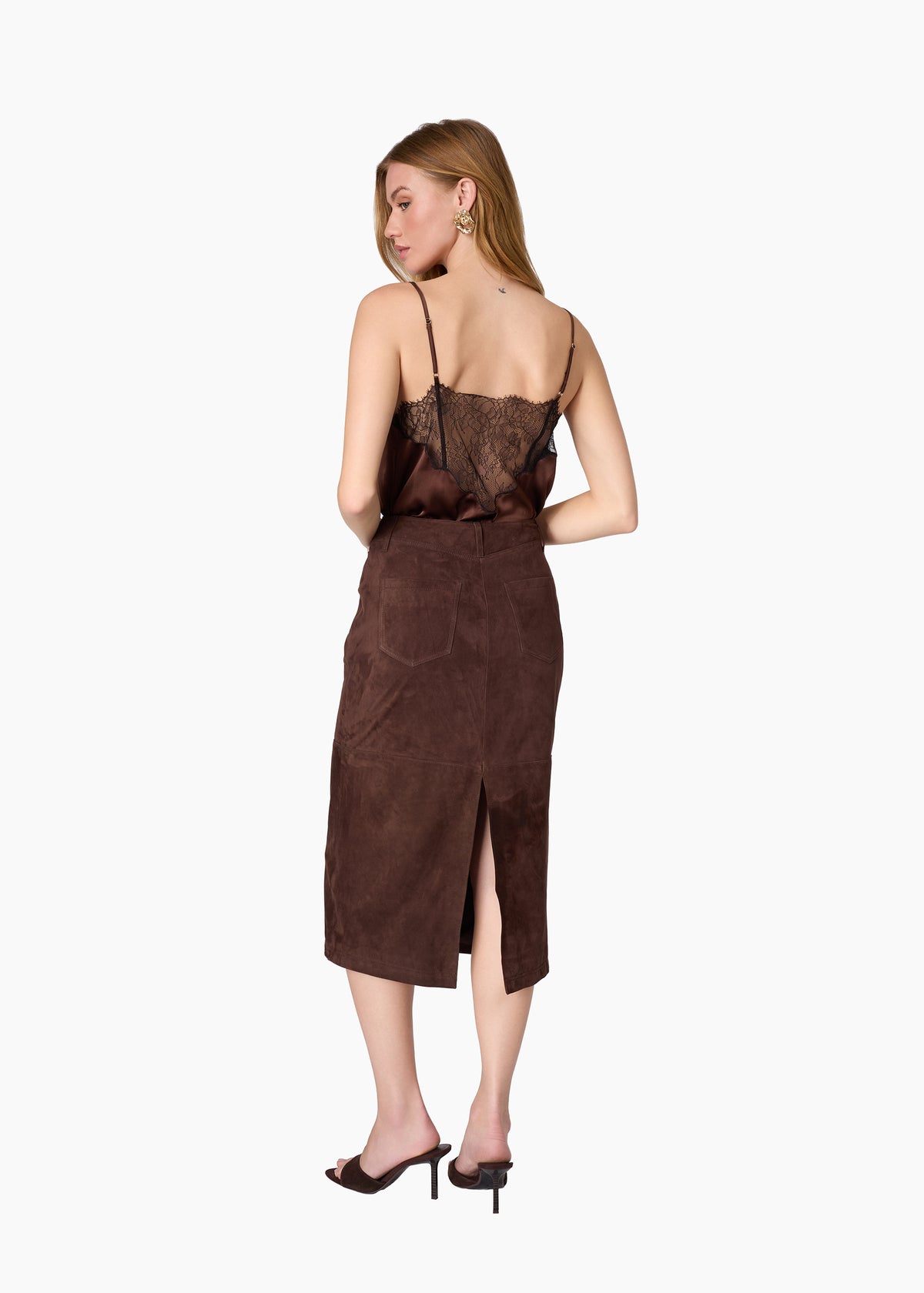Daisy Silk Camisole Umber