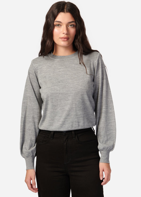 Gama Sweater Silver Metallic
