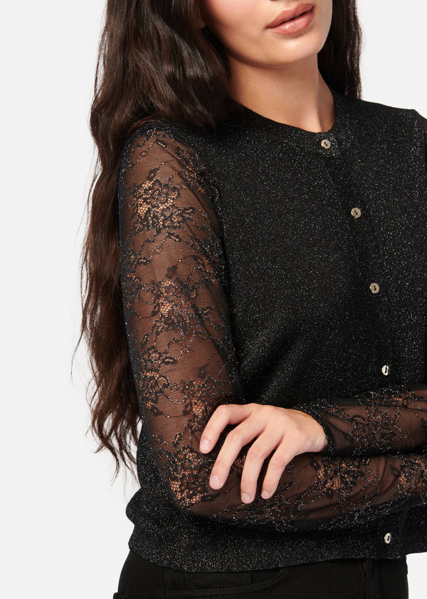 Anissa Sweater Black Metallic