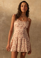 Kairi Linen Mini Dress Dutch Fields