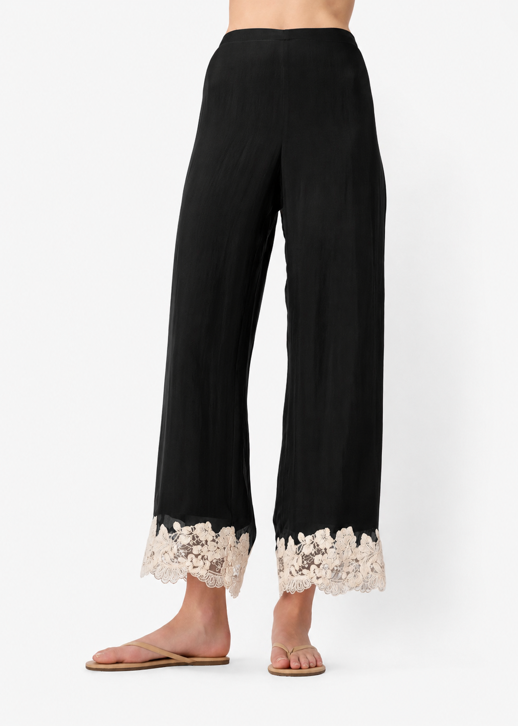 Gilda Silk Pant Black – CAMI NYC