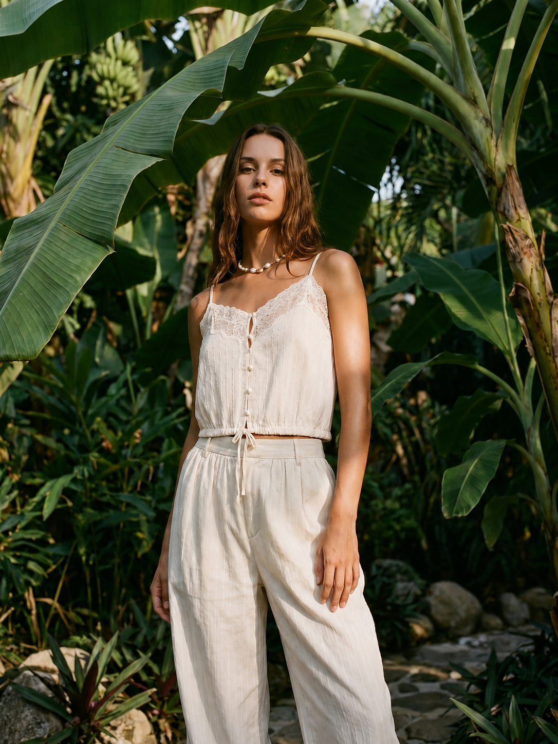 Libi Cotton Silk Camisole Macadamia – CAMI NYC