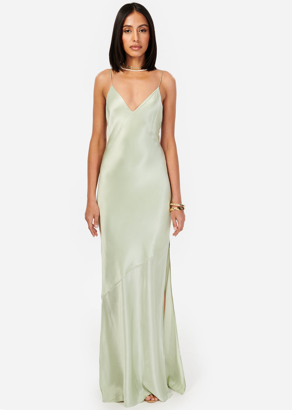 Raven Gown Sea Glass – CAMI NYC