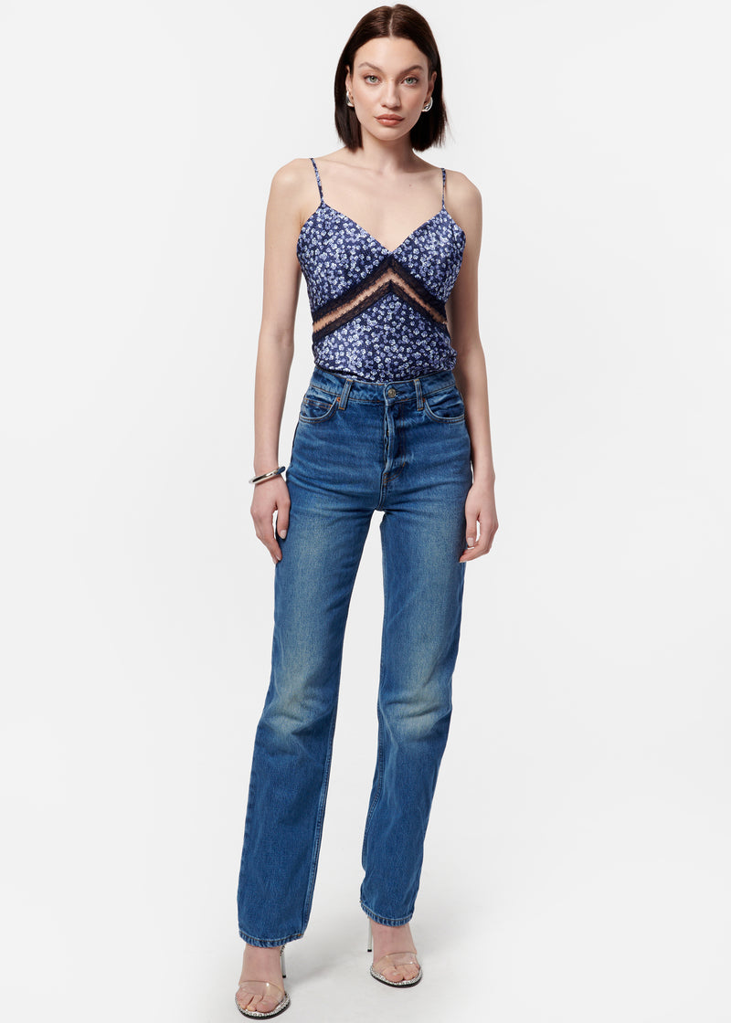 Trinity Cami Blue Pansy