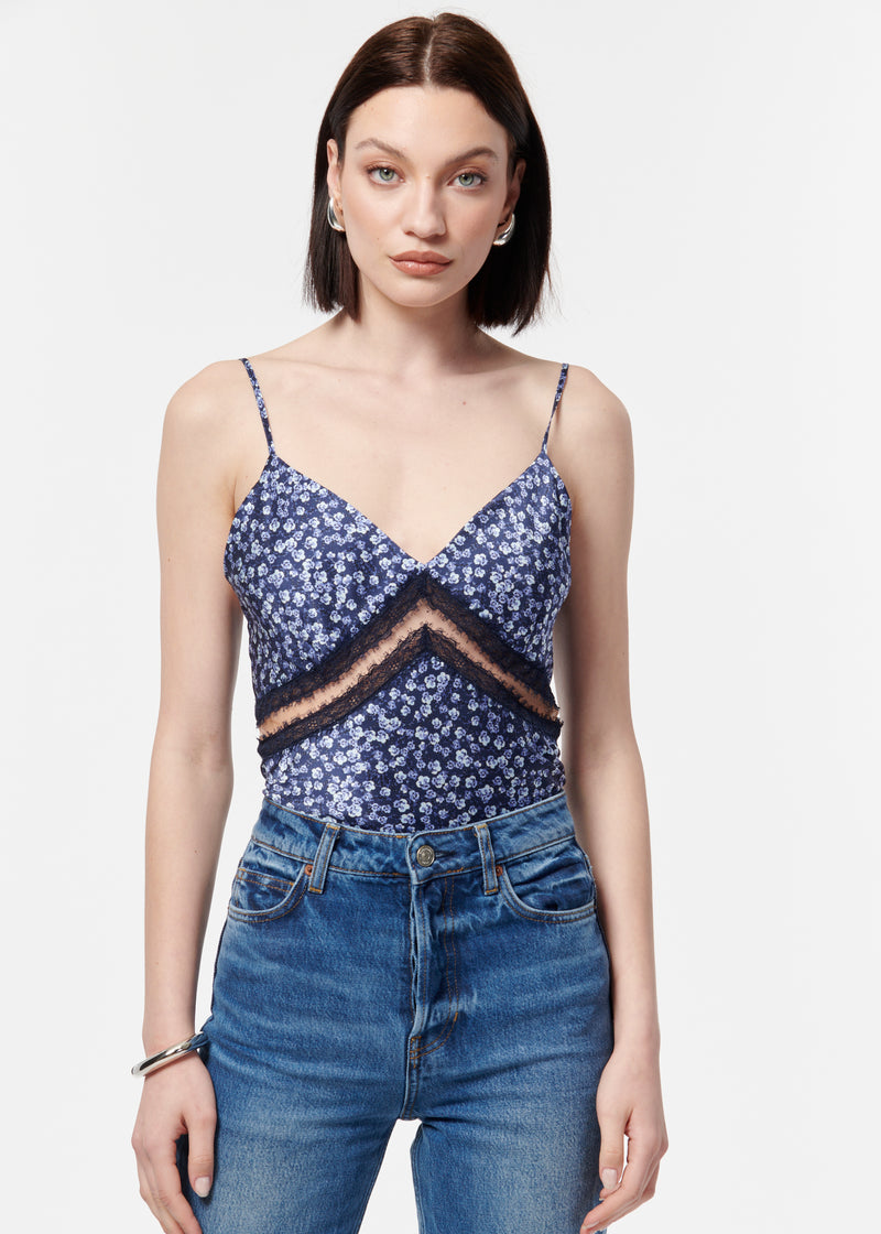 Trinity Cami Blue Pansy