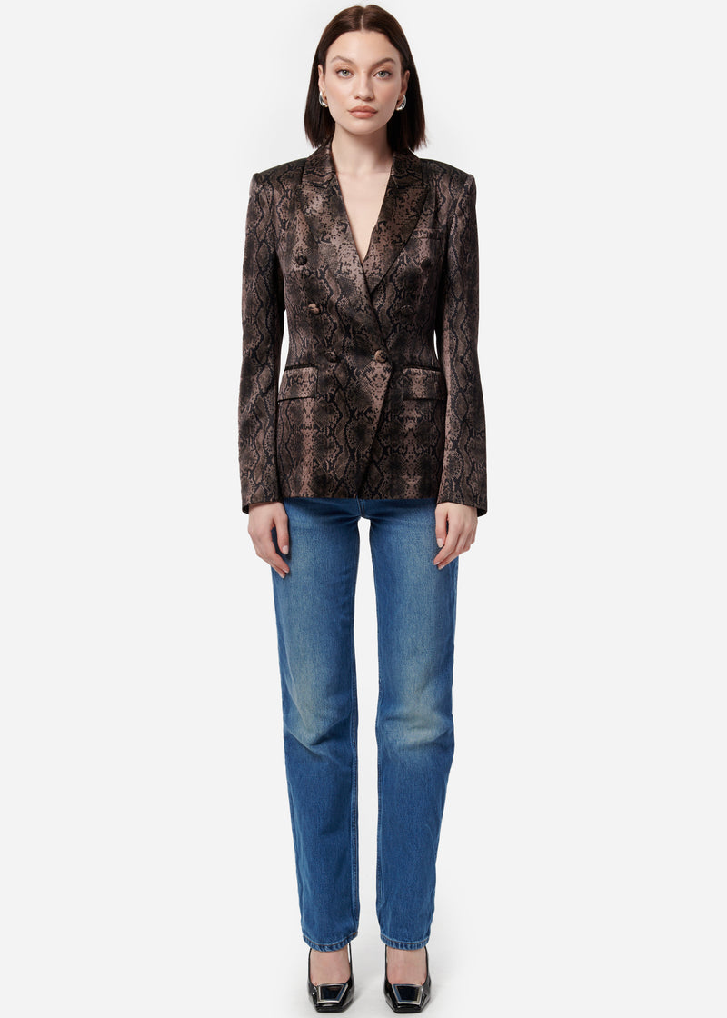 Zana Blazer Gray Snake