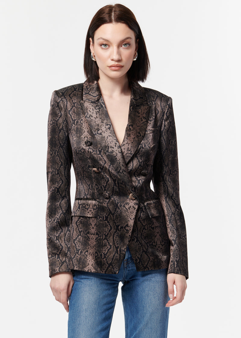 Zana Blazer Gray Snake