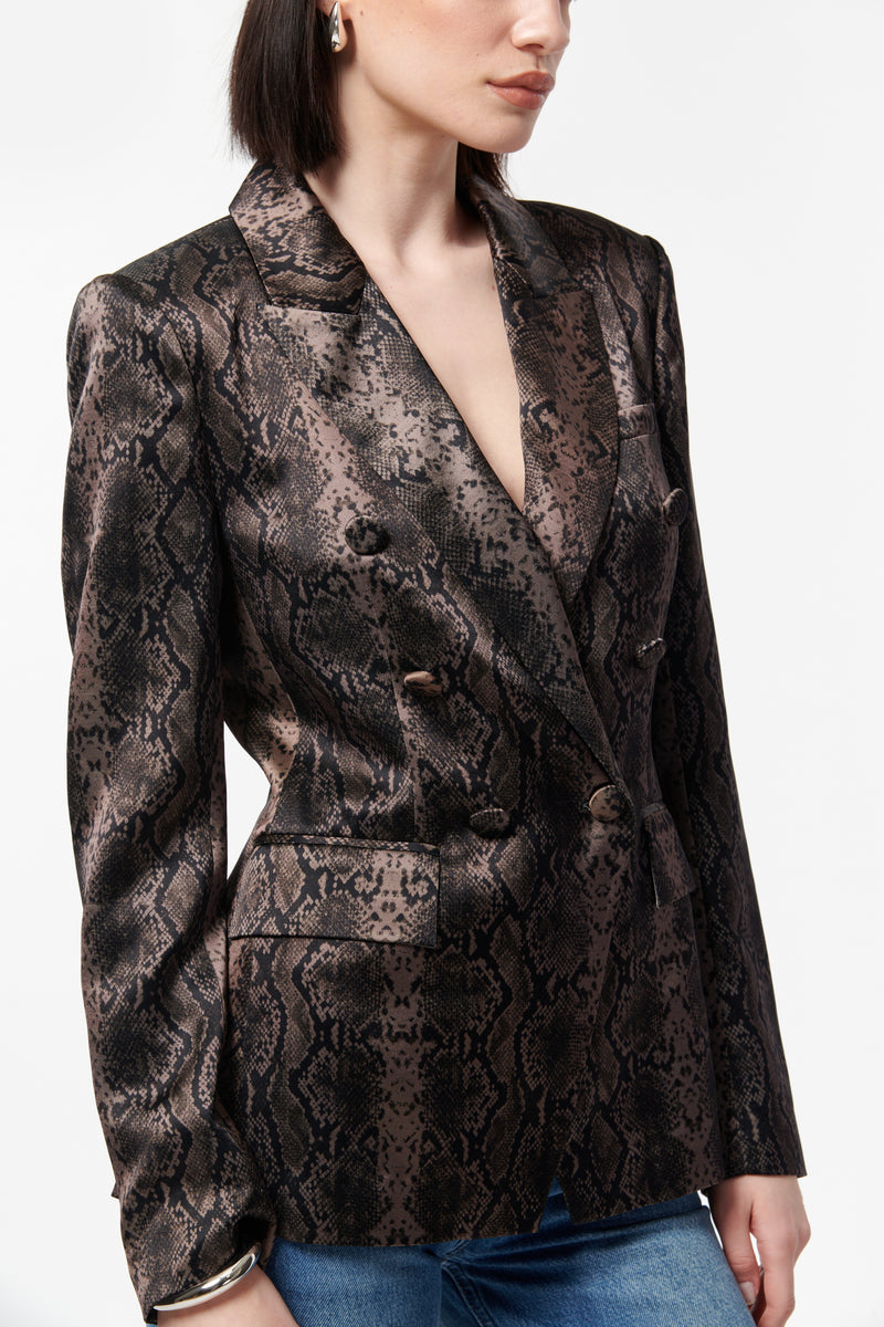 Zana Blazer Gray Snake