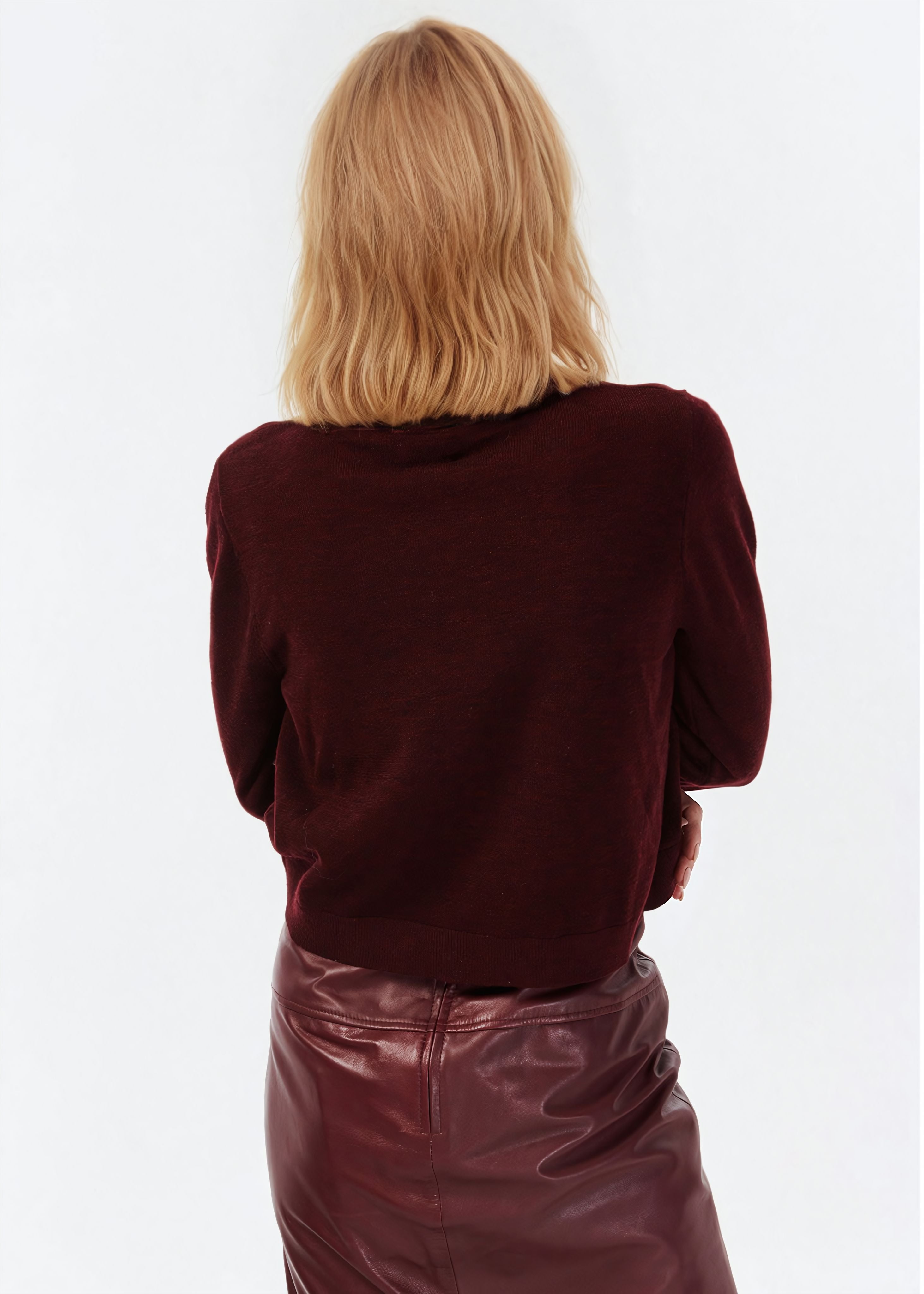 Cranberry colored sweater hot sale