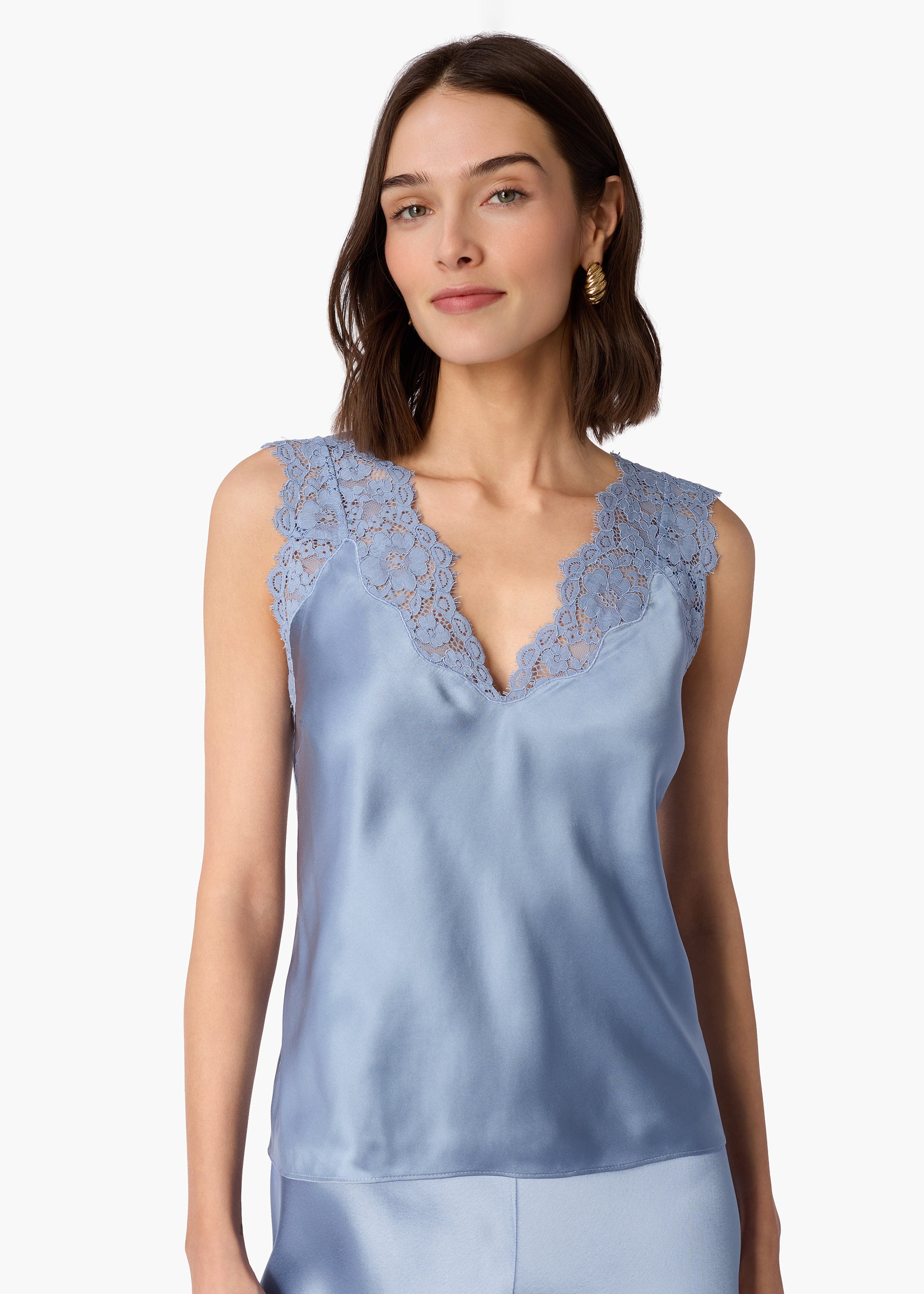 Ola Silk Camisole Mist – CAMI NYC