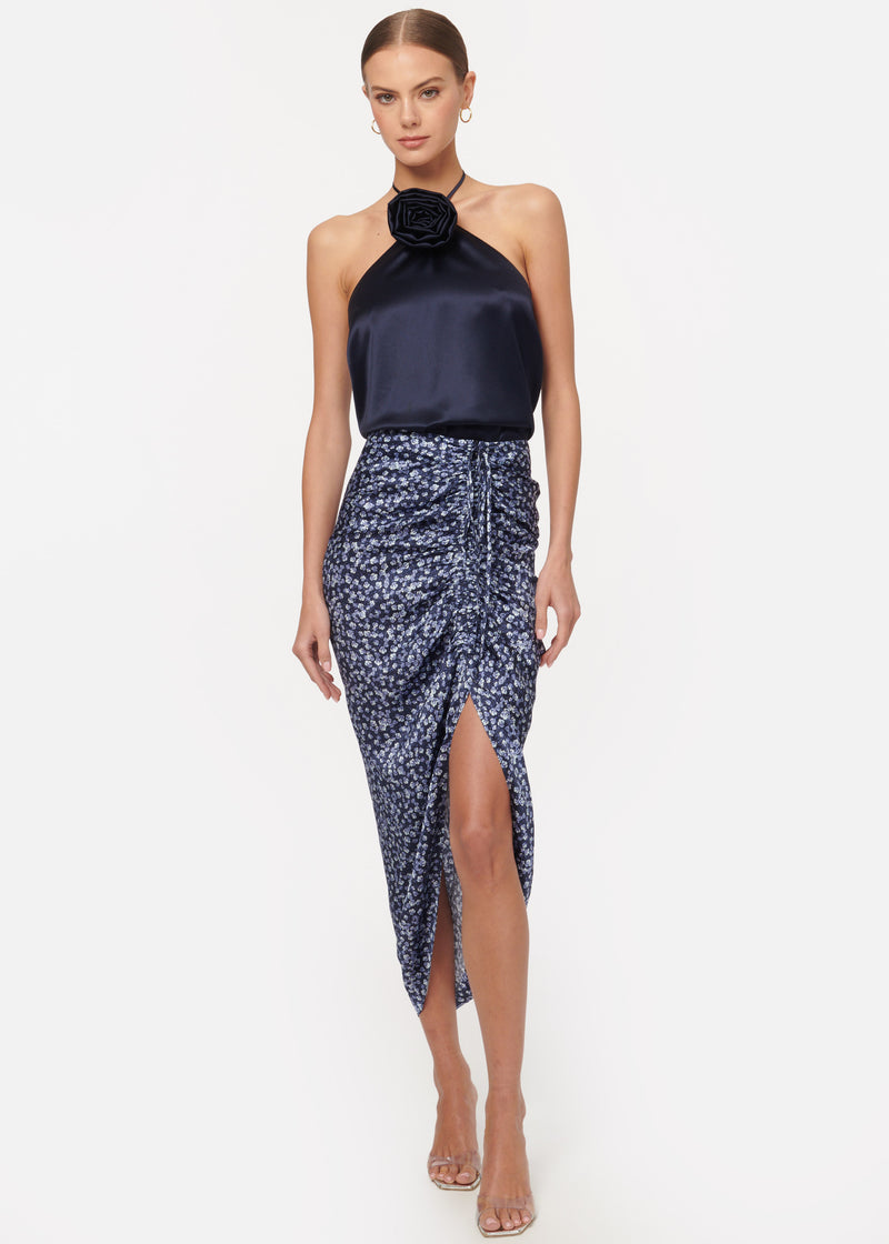 Amanda Skirt Blue Pansy