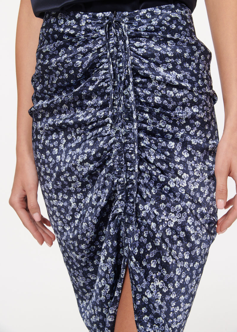 Amanda Skirt Blue Pansy