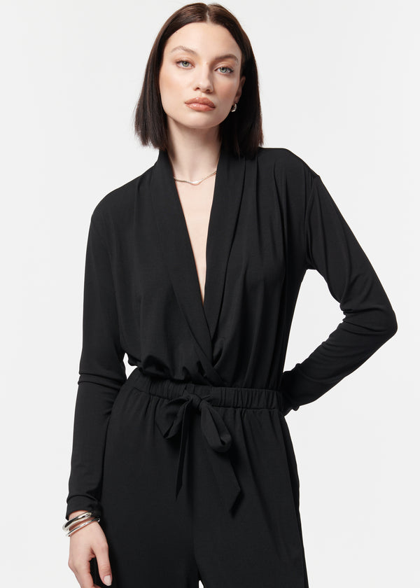 Cindy Jersey Bodysuit Black