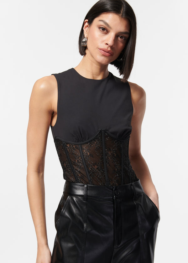 Yazia Bodysuit Black