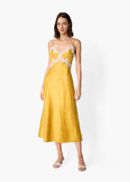 Rowena Jacquard Midi Dress Medal